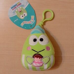 Keroppi Squishmallows Plush Bag Clip Chain